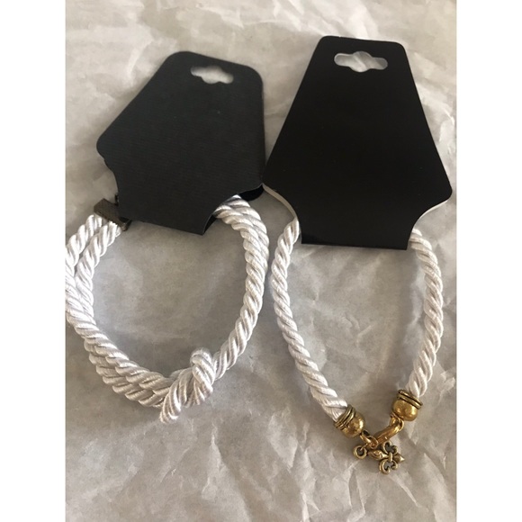 White Rope Bracelets (2) - Picture 3 of 4
